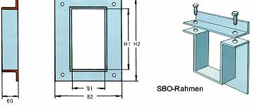 Einzelrahmen SB und SBO